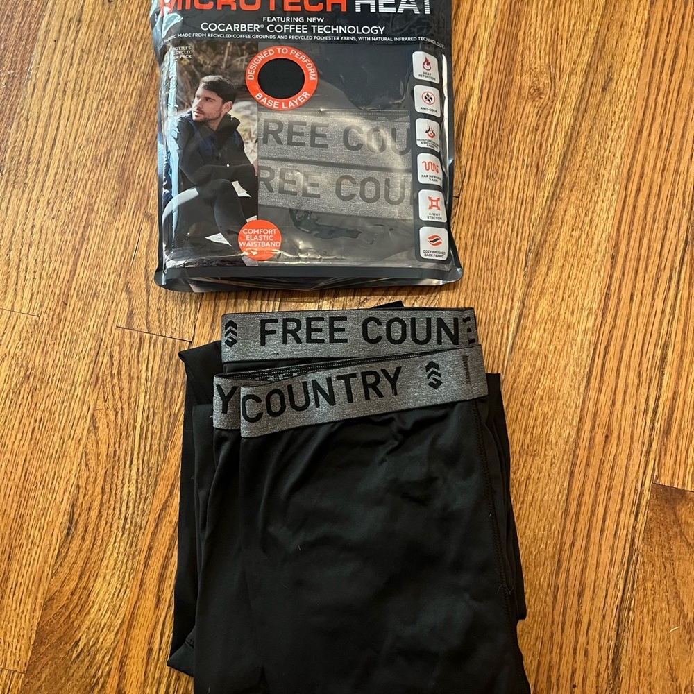 Free Country Microtech Heat Thermal Pants - Black